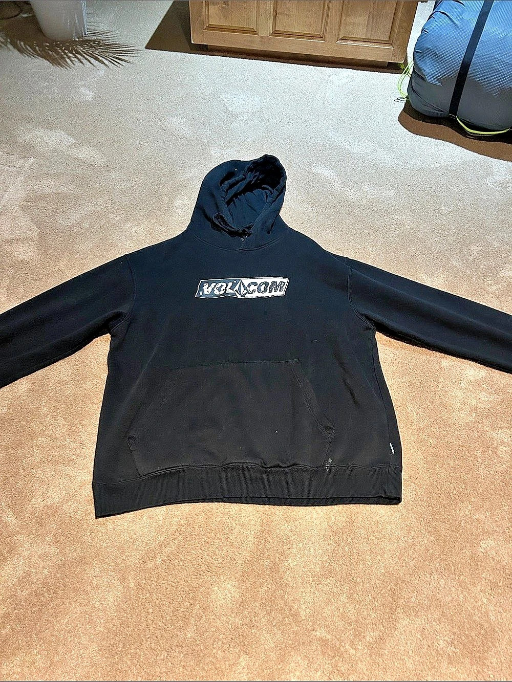 Volcom Classic Fit Pullover Hoodie Men's Black Size Large